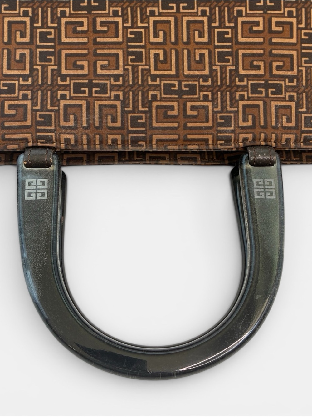Givenchy Brown Monogram Canvas Tote with Dark Handles - Picture 6 of 11